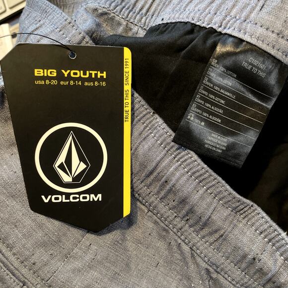 NWT Boys Volcom  Rodger’s Elastic Waist Shorts - Picture 10 of 14